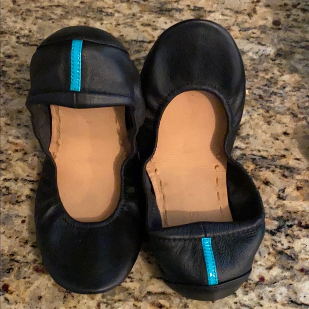 Matt Black Tieks Ballet Shoes Size 9